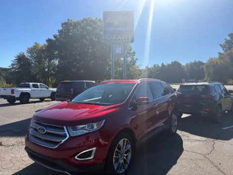 Red 2017 Ford Edge Titanium for sale in Madison, NC