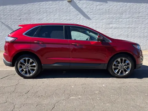 Red 2017 Ford Edge Titanium for sale in Madison, NC