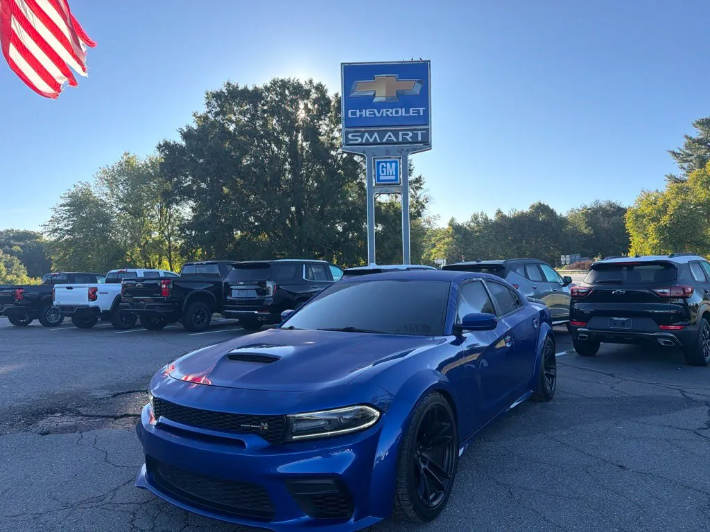 Blue 2021 Dodge Charger R/T Scat Pack Widebody for sale in Madison, NC