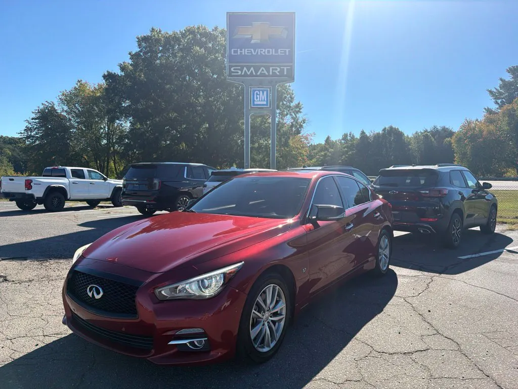 Red 2014 INFINITI Q50 Premium for sale in Madison, NC