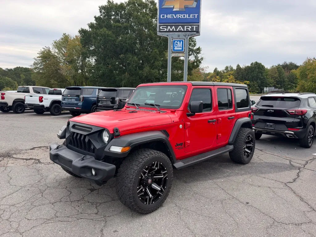 Red 2021 Jeep Wrangler Unlimited Sport S for sale in Madison, NC