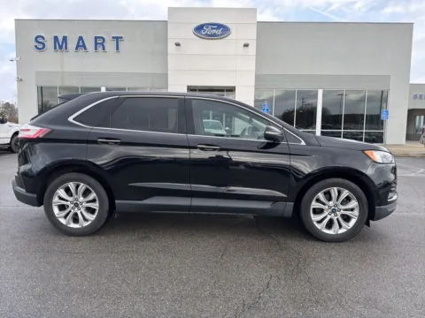 Black 2020 Ford Edge Titanium for sale in South Boston, VA