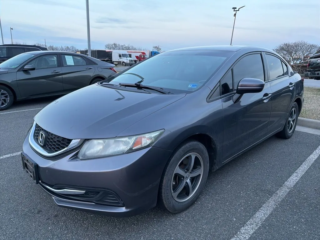 Silver 2015 Honda Civic SE for sale in South Boston, VA