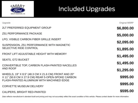 More photos of 2020 Chevrolet Corvette Stingray at Smart Ford, VA