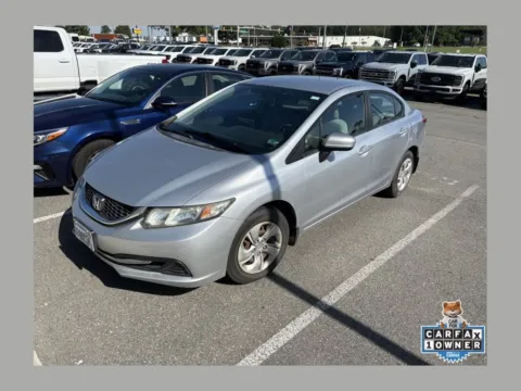 Silver 2015 Honda Civic LX for sale in South Boston, VA
