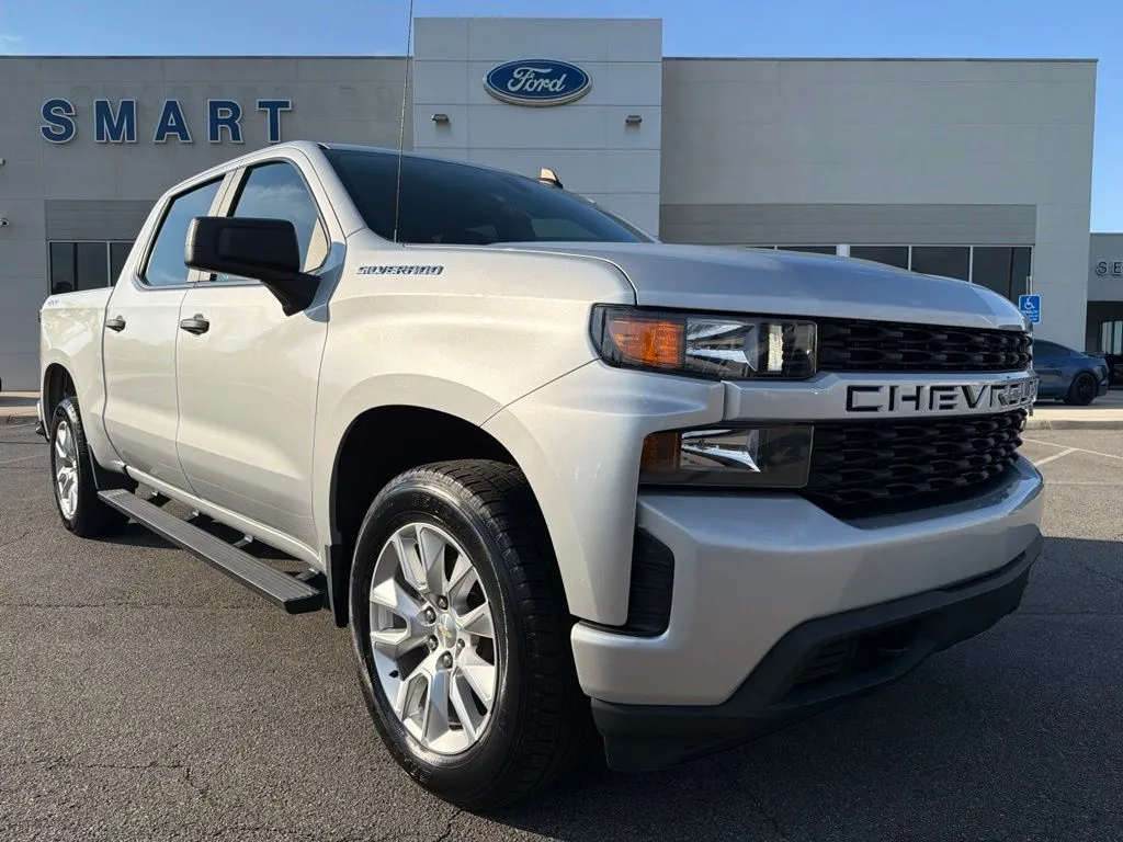 Silver 2021 Chevrolet Silverado 1500 Custom for sale in South Boston, VA