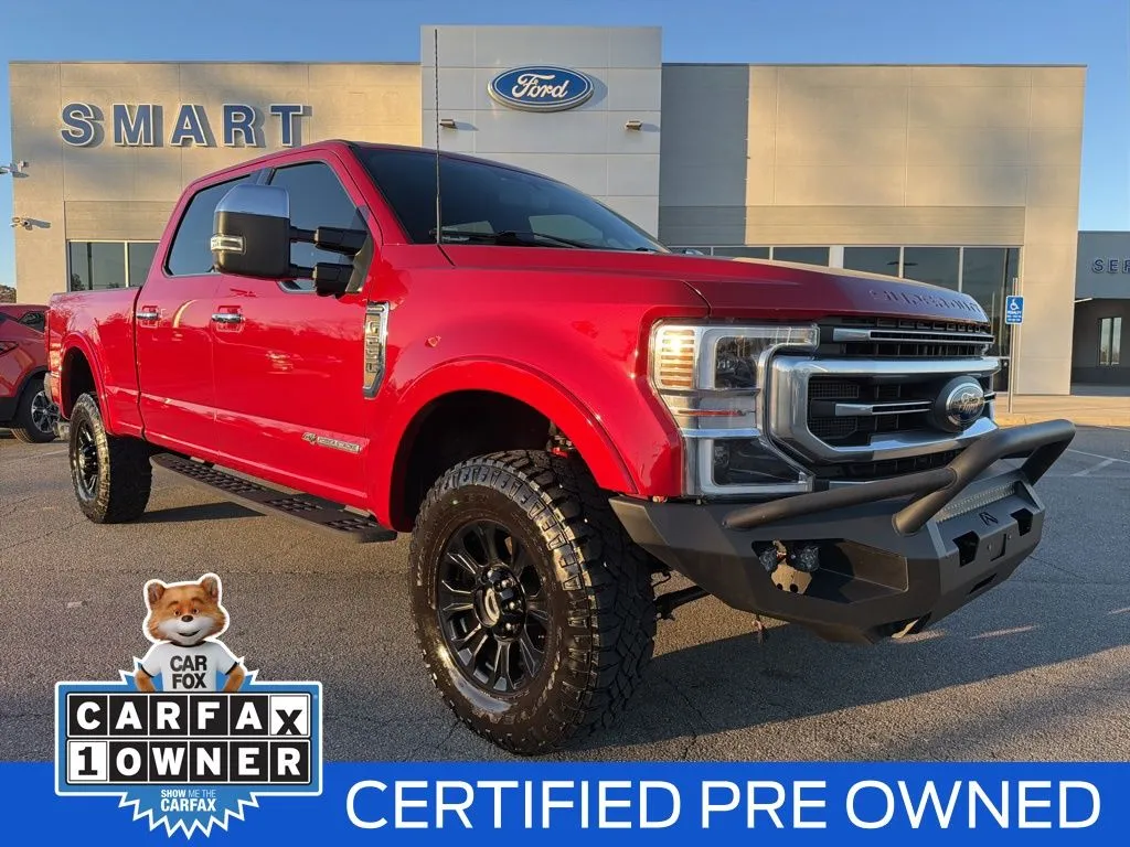 Red 2022 Ford F-250SD Platinum for sale in South Boston, VA
