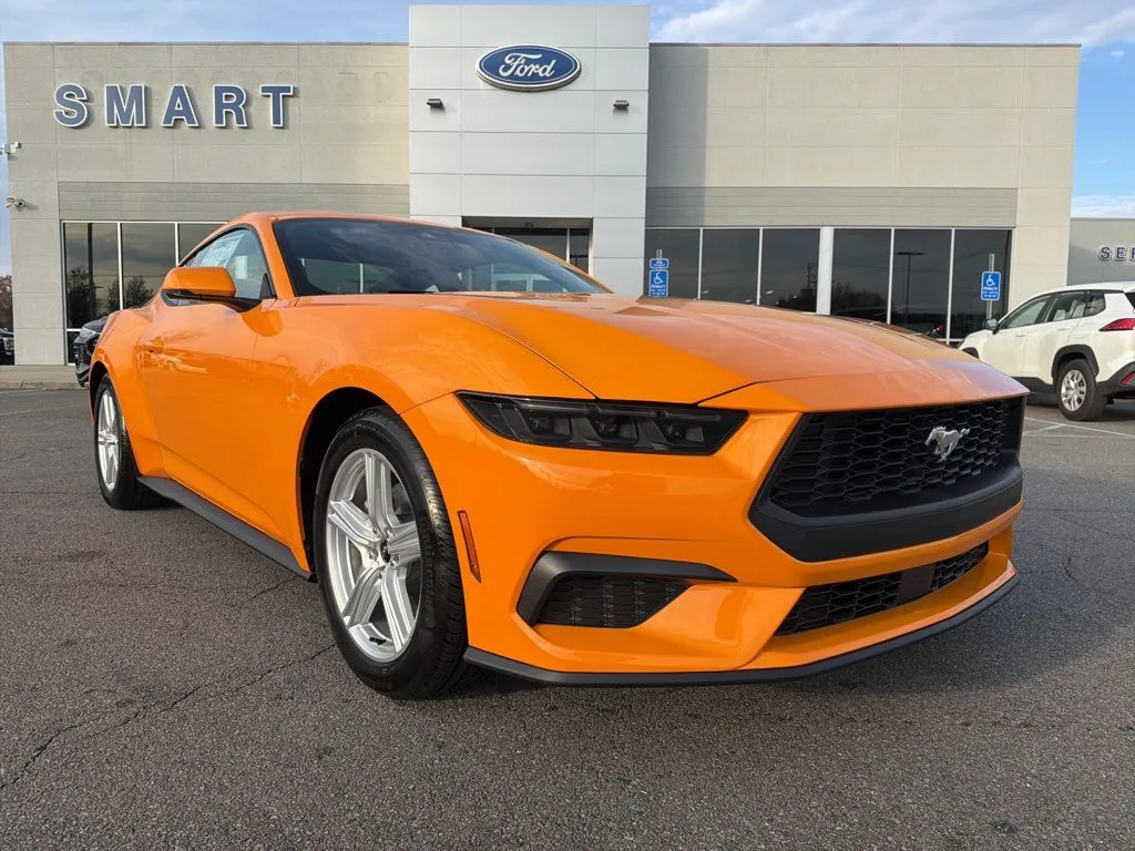 Orange 2026 Ford Mustang EcoBoost Premium for sale in South Boston, VA