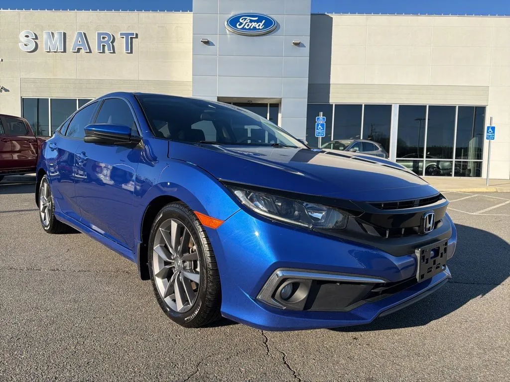 Blue 2021 Honda Civic EX for sale in South Boston, VA
