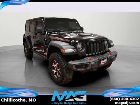 Black 2021 Jeep Wrangler Unlimited Rubicon for sale in Chillicothe, MO
