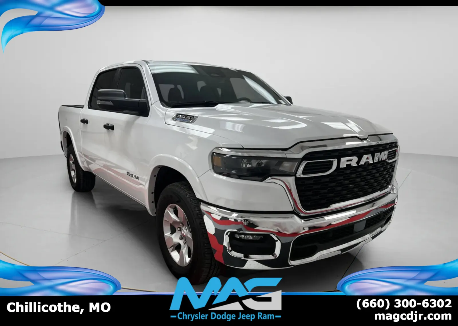 White 2025 Ram 1500 Big Horn for sale in Chillicothe, MO