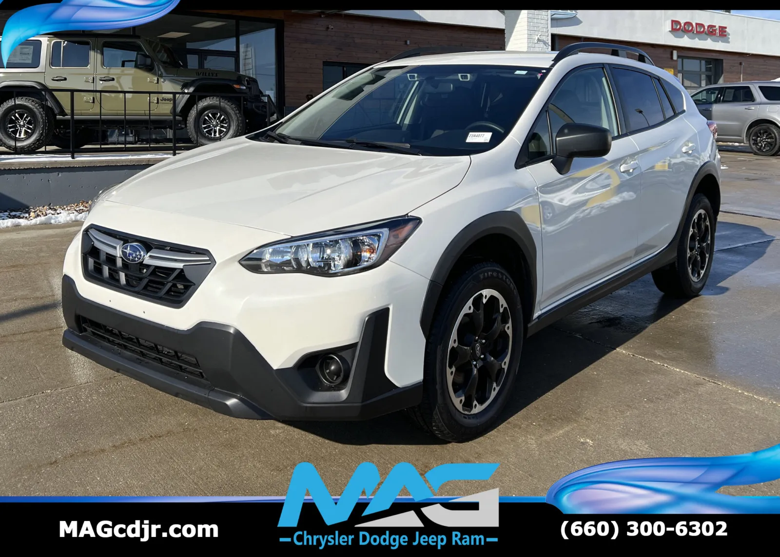 White 2023 Subaru Crosstrek CVT for sale in Chillicothe, MO