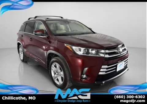 Red 2019 Toyota Highlander Limited for sale in Chillicothe, MO
