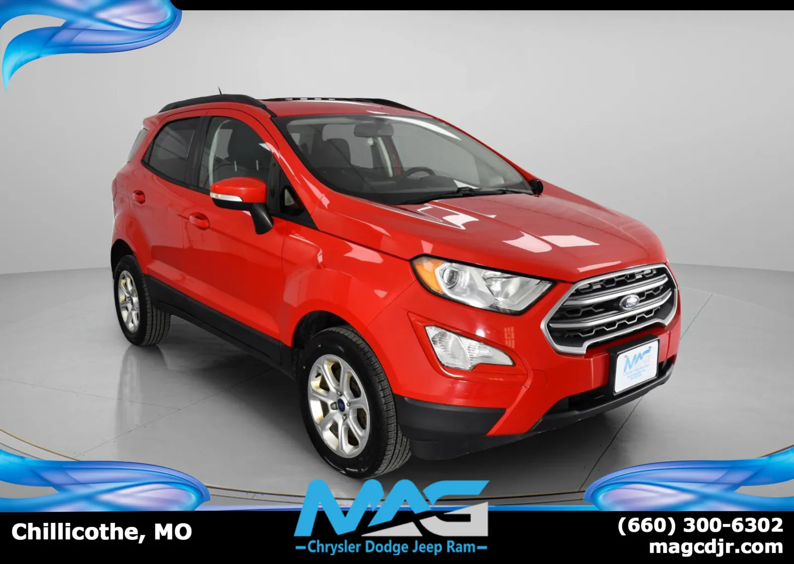 Red 2019 Ford EcoSport SE for sale in Chillicothe, MO