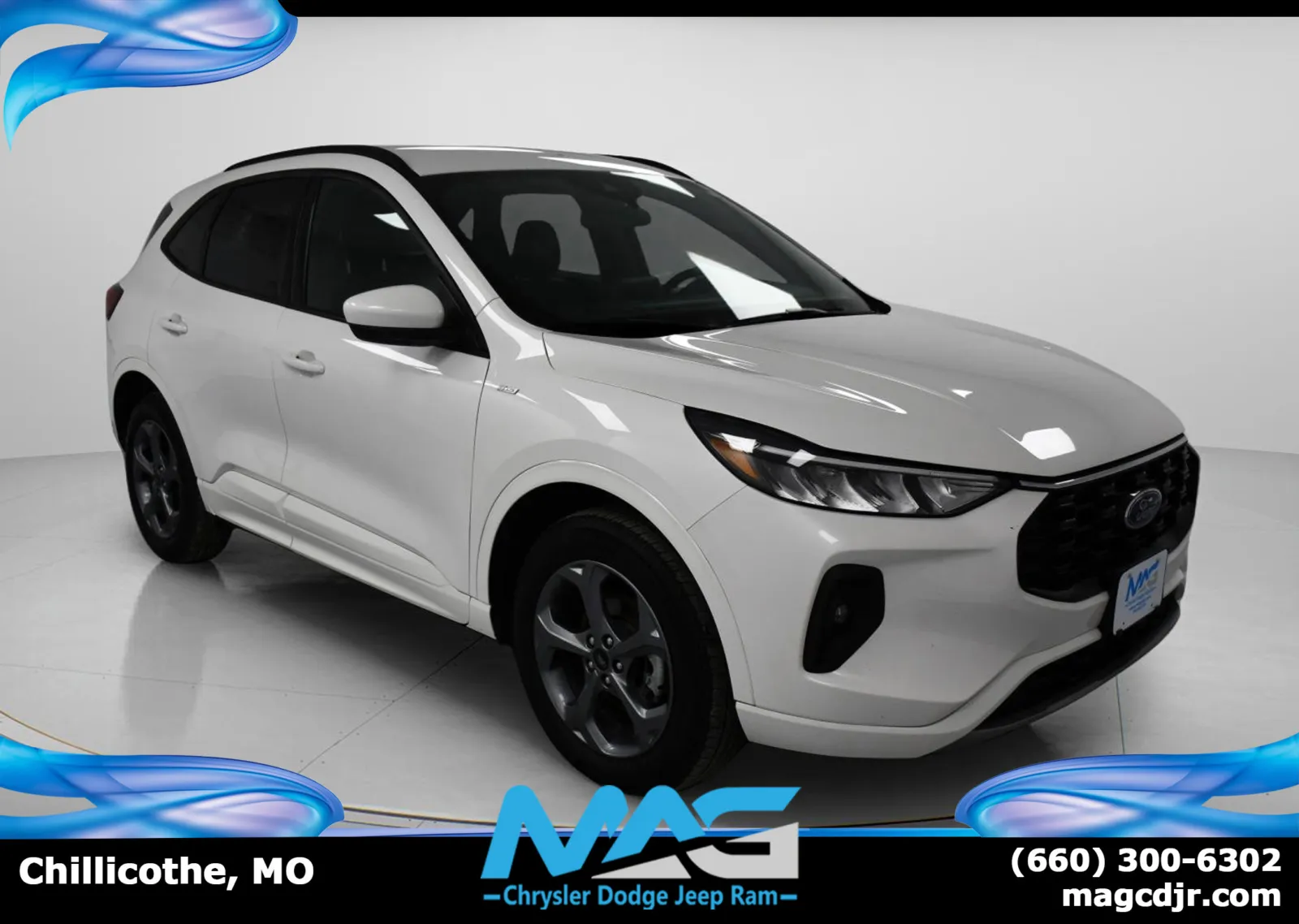 White 2024 Ford Escape ST-Line Select for sale in Chillicothe, MO