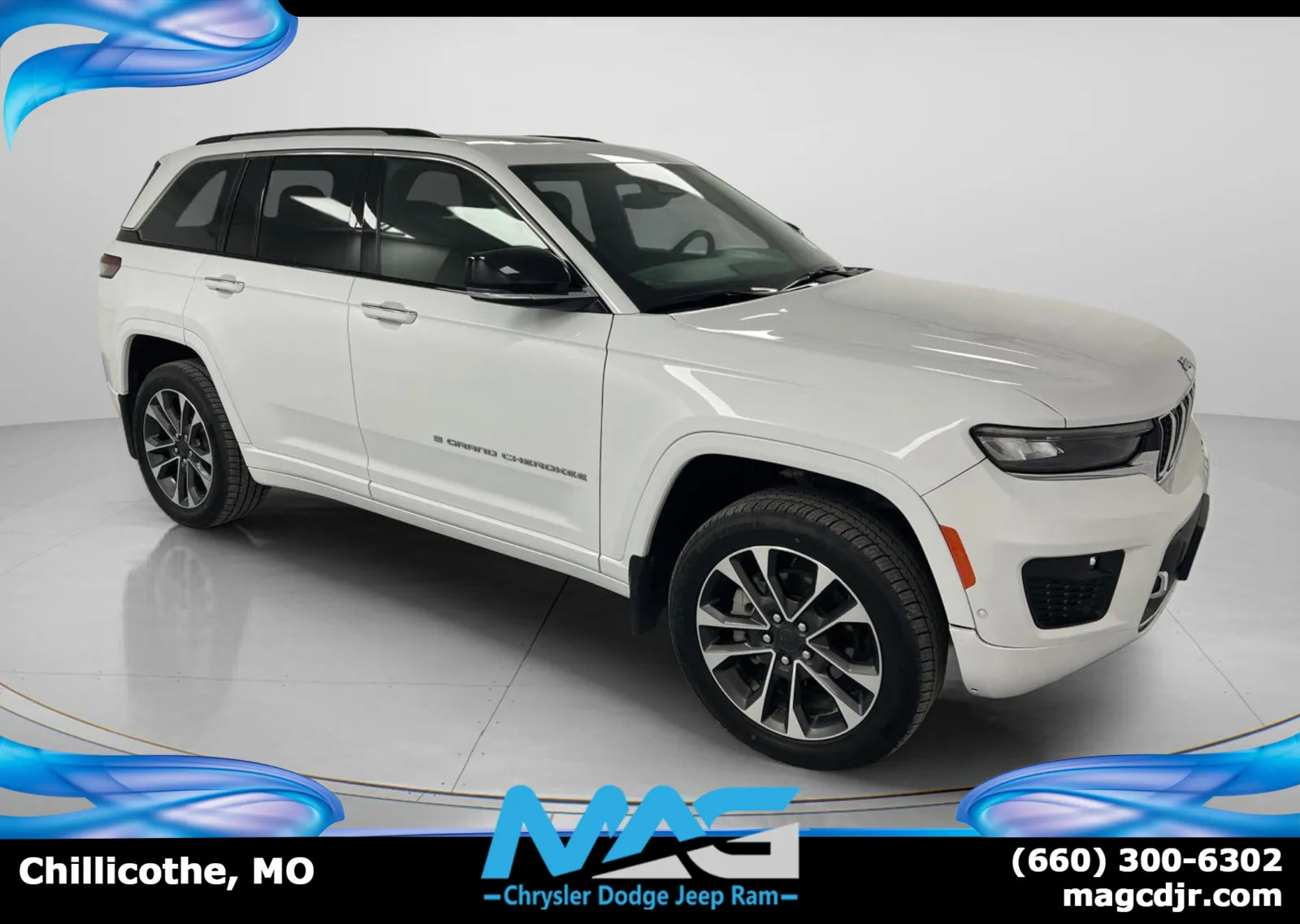 White 2023 Jeep Grand Cherokee Overland for sale in Chillicothe, MO