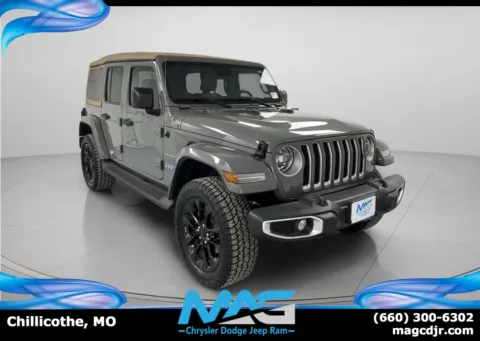Gray 2021 Jeep Wrangler 4xe Unlimited Sahara for sale in Chillicothe, MO