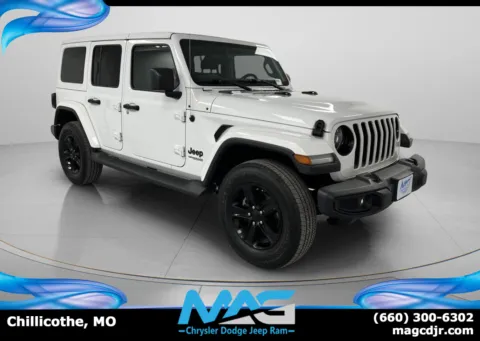 White 2020 Jeep Wrangler Unlimited Sahara Altitude for sale in Chillicothe, MO