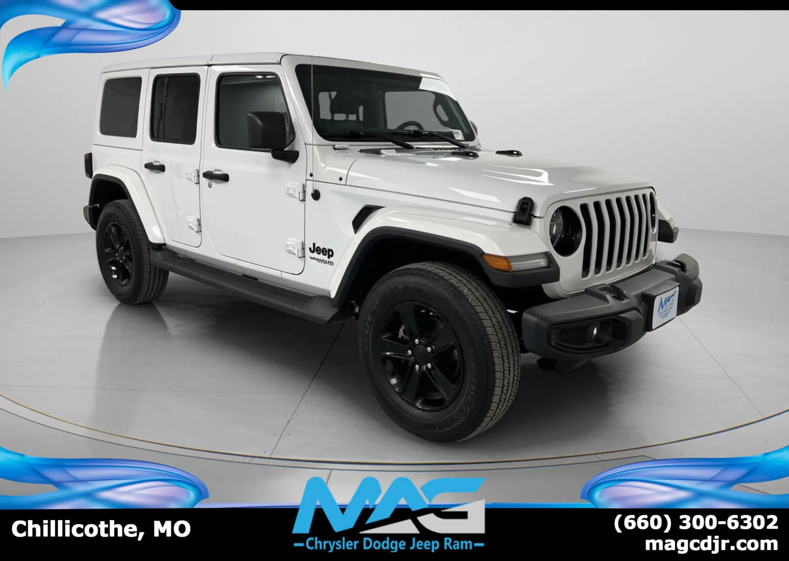 White 2020 Jeep Wrangler Unlimited Sahara Altitude for sale in Chillicothe, MO