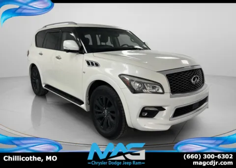 White 2016 INFINITI QX80 4WD 4dr for sale in Chillicothe, MO