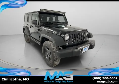 Black 2016 Jeep Wrangler Unlimited Sport for sale in Chillicothe, MO