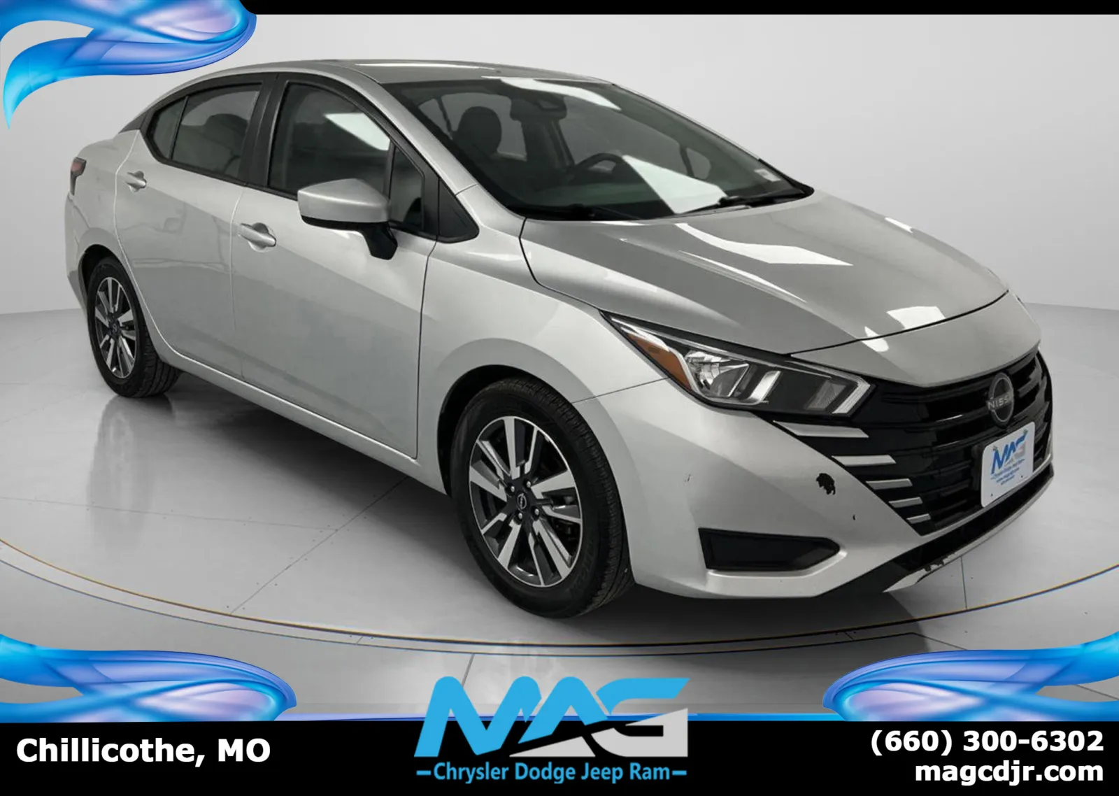 Silver 2023 Nissan Versa SV for sale in Chillicothe, MO
