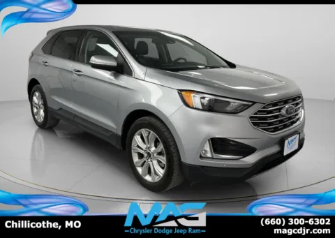 Silver 2023 Ford Edge Titanium for sale in Chillicothe, MO