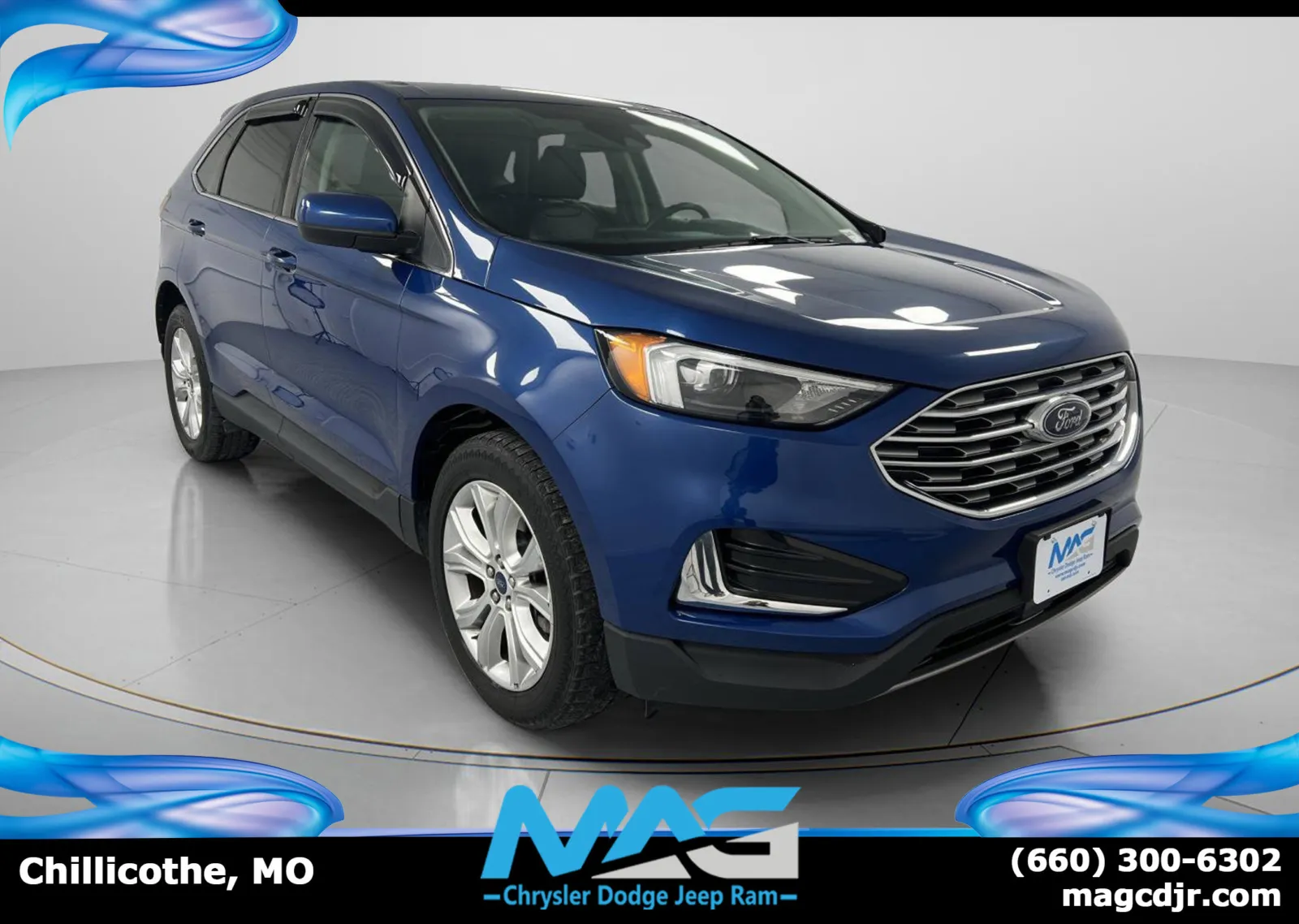 Blue 2022 Ford Edge SEL for sale in Chillicothe, MO