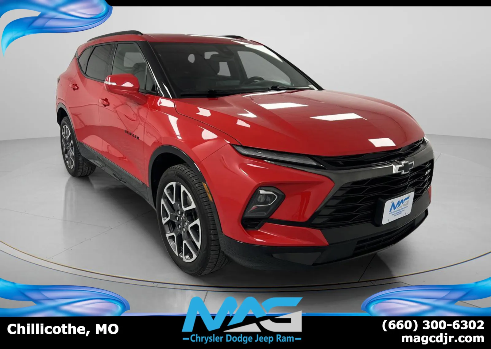 Red 2023 Chevrolet Blazer RS for sale in Chillicothe, MO