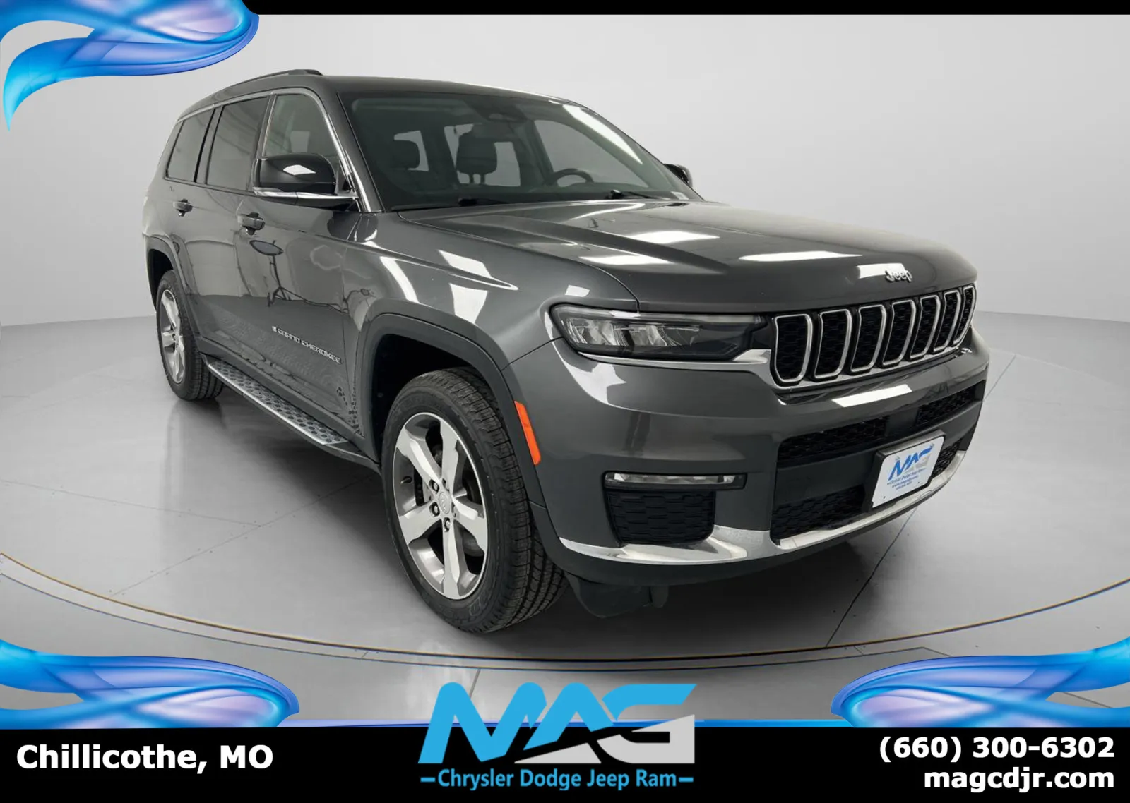 Gray 2021 Jeep Grand Cherokee L Limited for sale in Chillicothe, MO