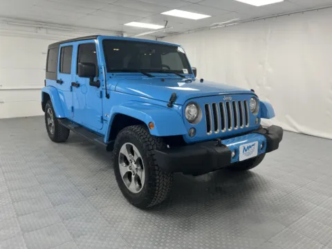 Blue 2017 Jeep Wrangler Unlimited Sahara for sale in Chillicothe, MO