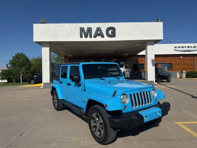 Blue 2017 Jeep Wrangler Unlimited Sahara for sale in Chillicothe, MO