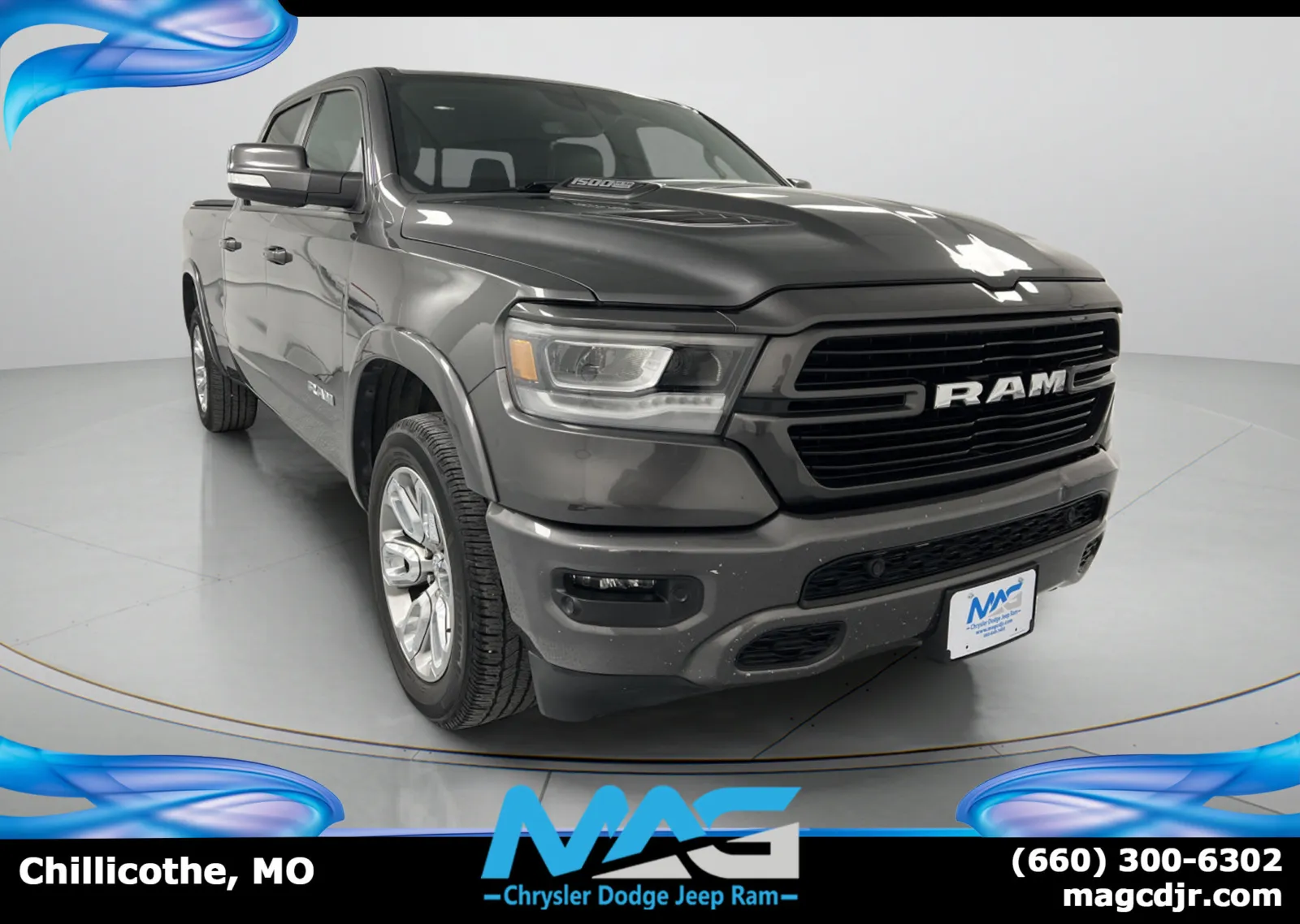 Gray 2022 Ram 1500 Laramie for sale in Chillicothe, MO