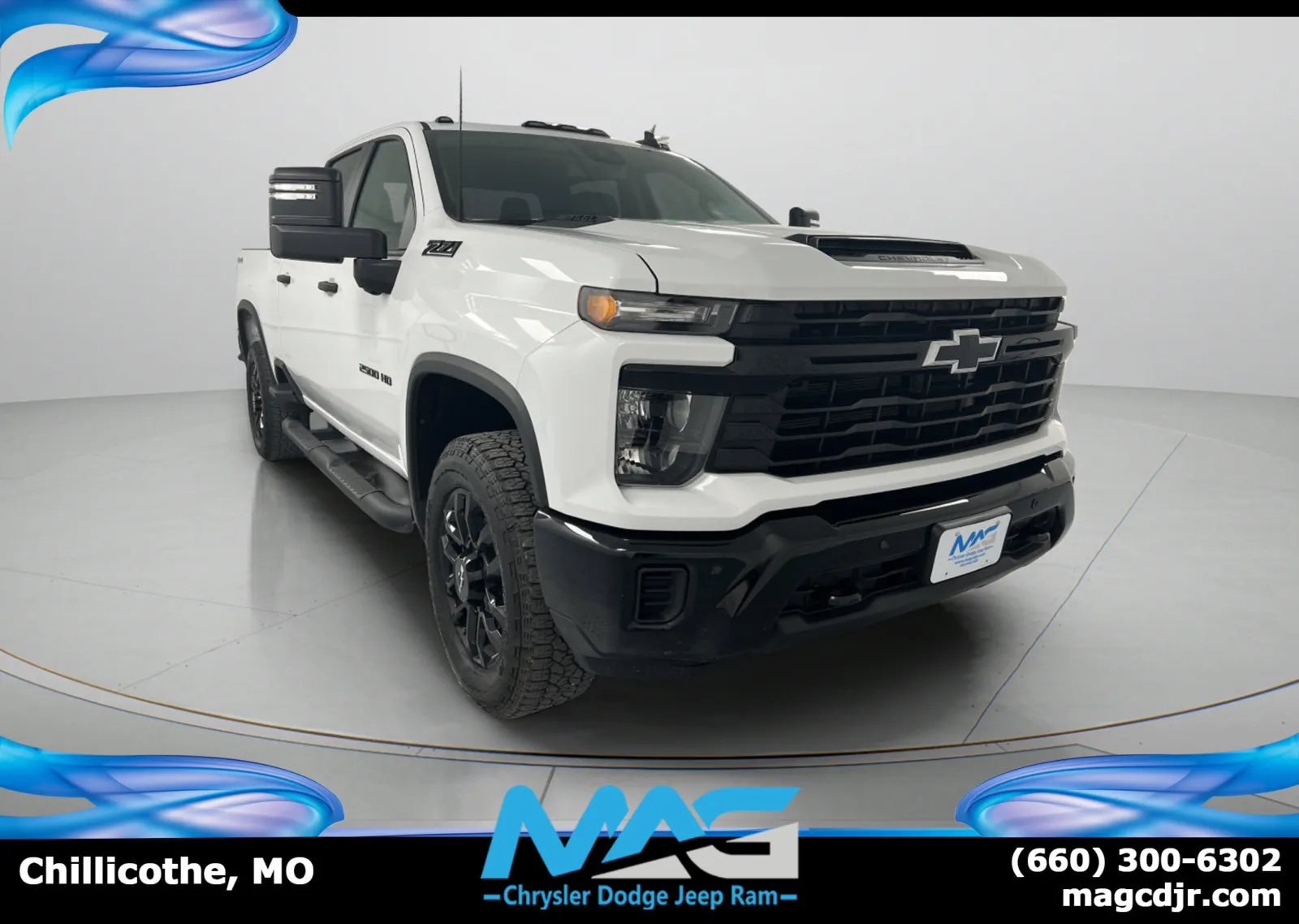 White 2025 Chevrolet Silverado 2500 HD Custom for sale in Chillicothe, MO