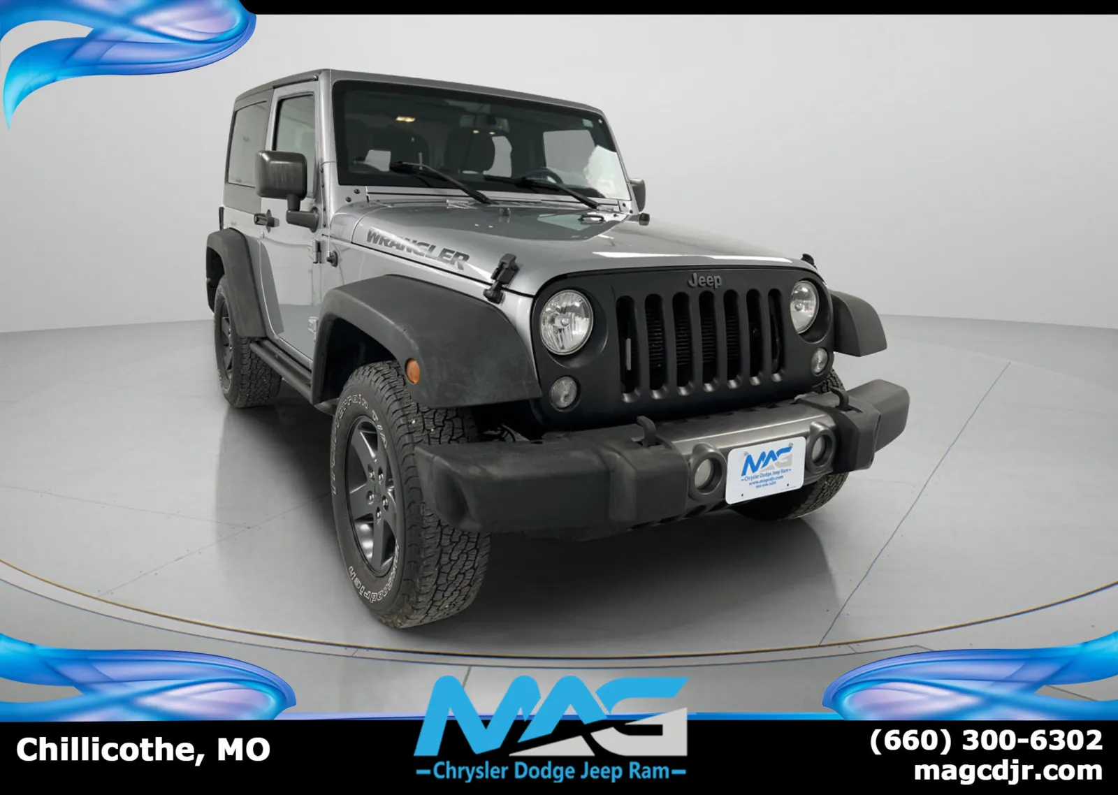 Silver 2016 Jeep Wrangler Black Bear for sale in Chillicothe, MO