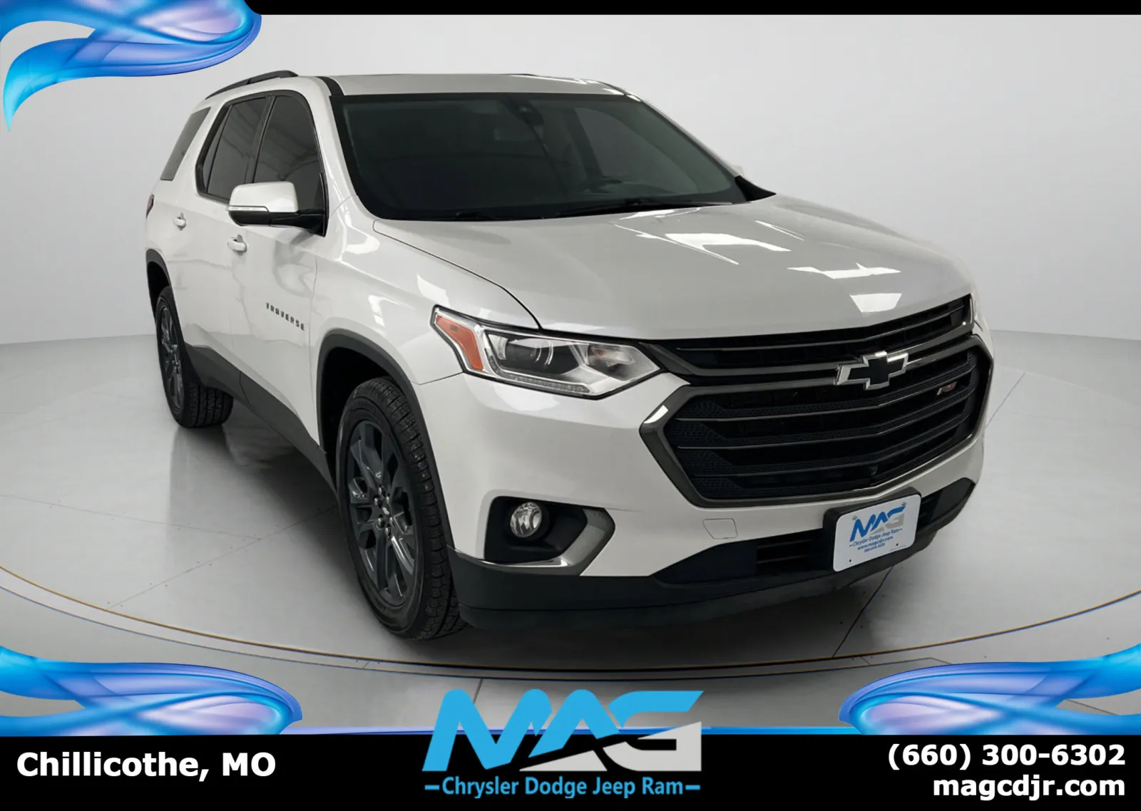 White 2020 Chevrolet Traverse RS for sale in Chillicothe, MO