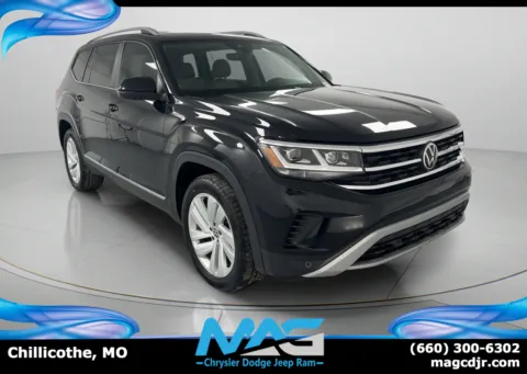 Black 2021 Volkswagen Atlas 3.6L V6 SEL for sale in Chillicothe, MO
