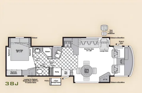 More photos of 2007 Itasca Sunrise 38J at MAG CDJR, MO