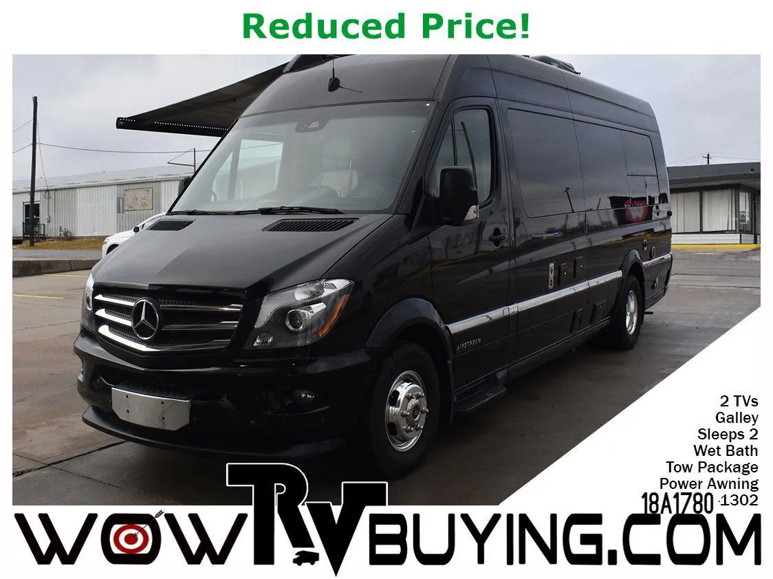 Black 2018 Airstream Interstate EXT Grand Tour 3500XD Standard Roof V6 170 for sale in Chillicothe, MO