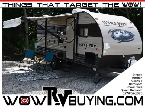 Beige 2017 Forest River Cherokee Wolf Pup 18TO for sale in Chillicothe, MO