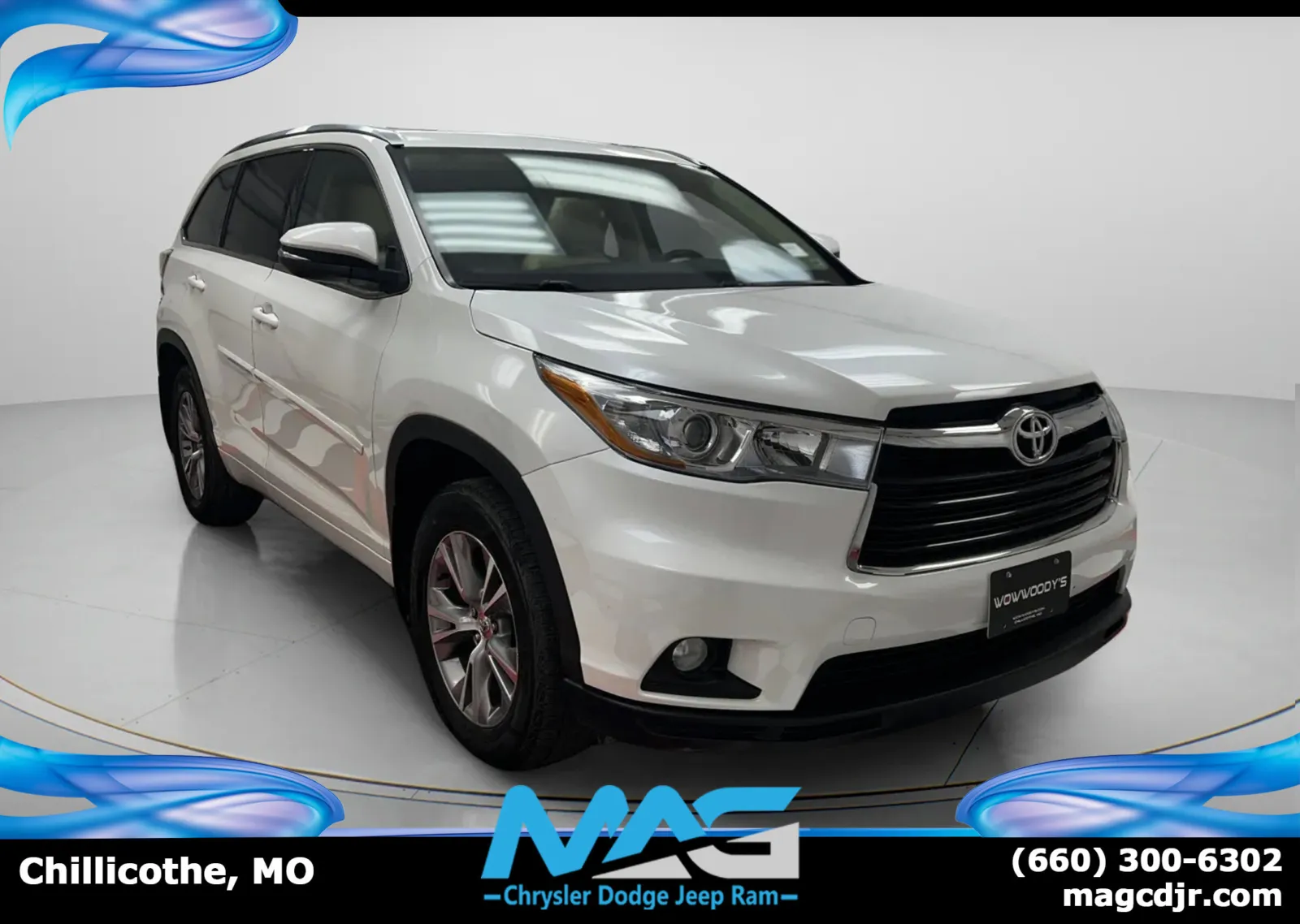 White 2015 Toyota Highlander XLE for sale in Chillicothe, MO