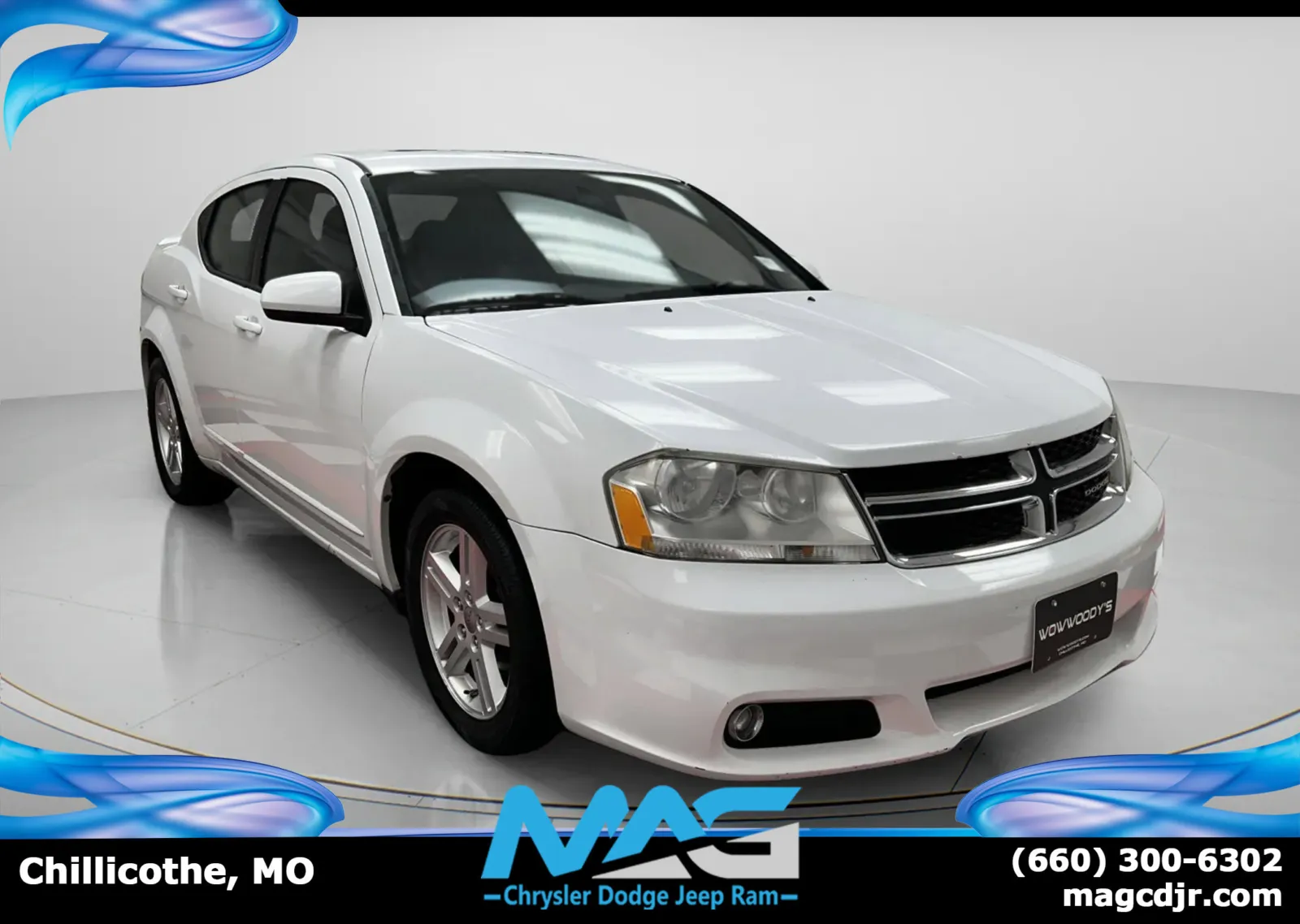 White 2013 Dodge Avenger SXT for sale in Chillicothe, MO