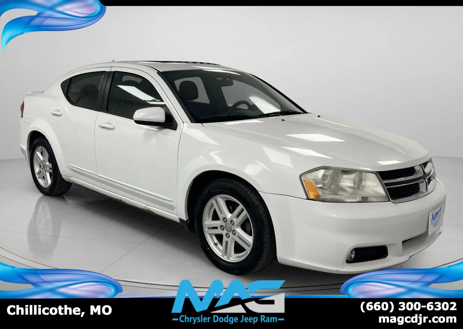 White 2013 Dodge Avenger SXT for sale in Chillicothe, MO