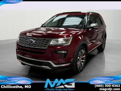 Red 2018 Ford Explorer Platinum for sale in Chillicothe, MO