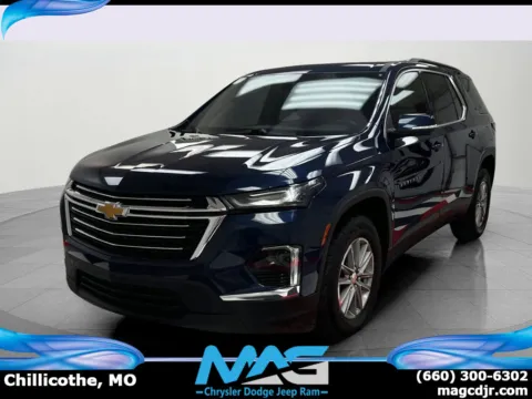 Blue 2022 Chevrolet Traverse LT Cloth for sale in Chillicothe, MO