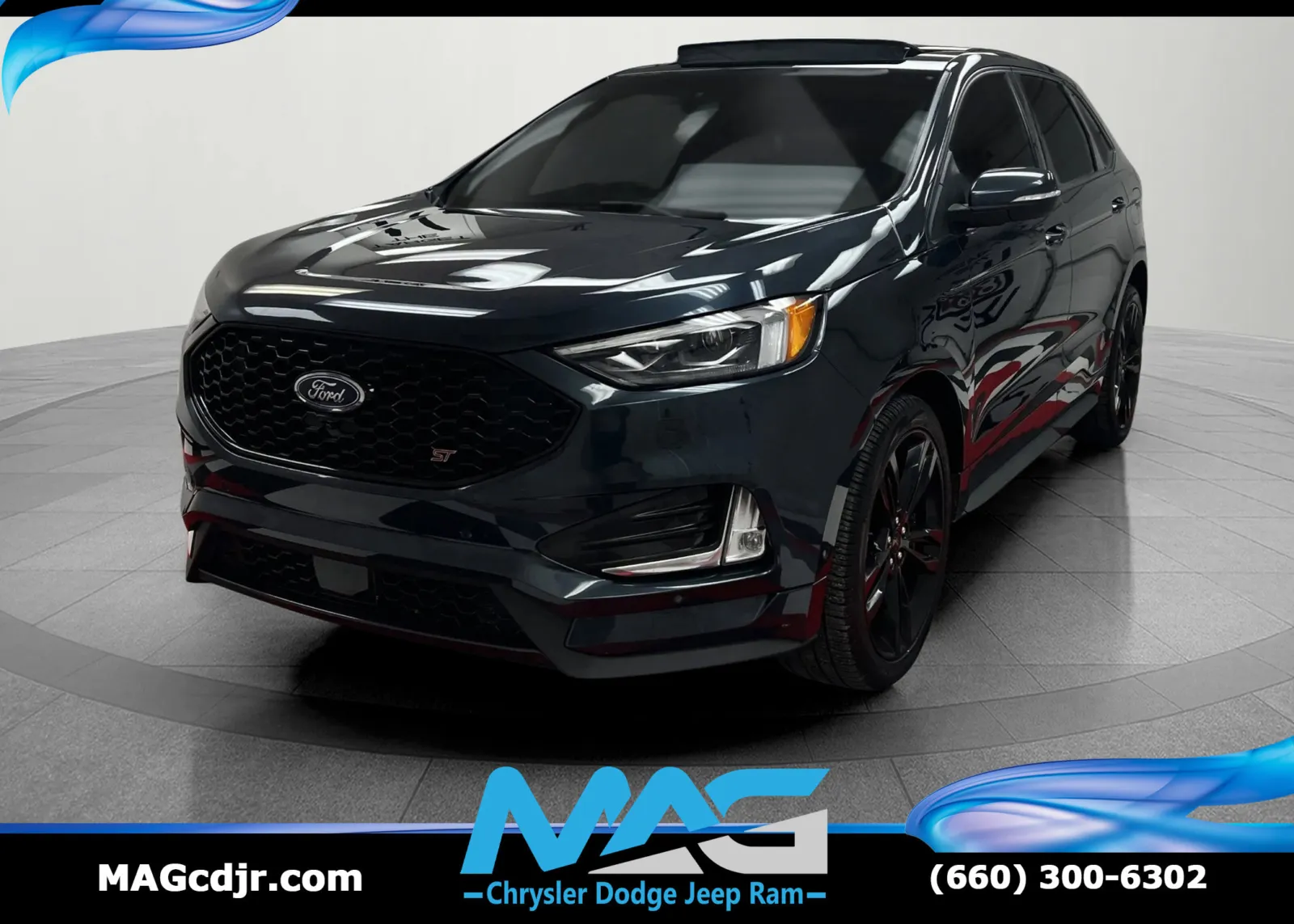 Blue 2022 Ford Edge ST for sale in Chillicothe, MO