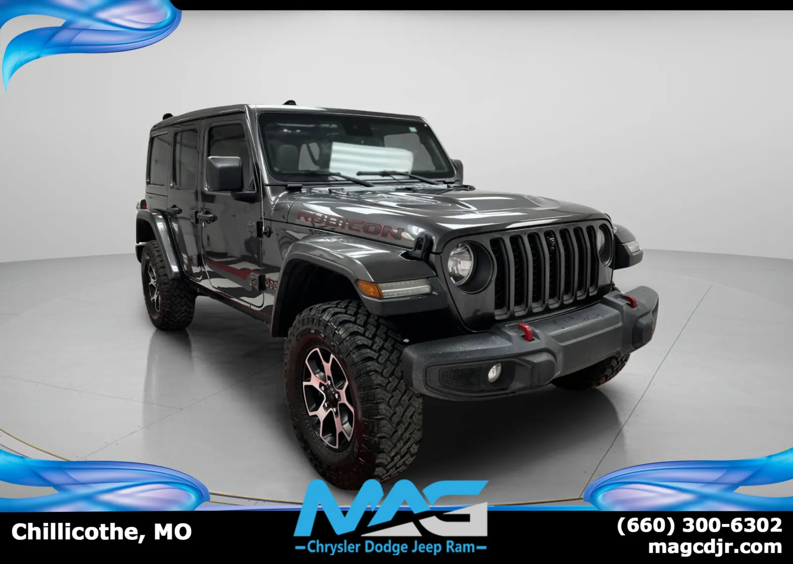 Gray 2021 Jeep Wrangler Unlimited Rubicon for sale in Chillicothe, MO