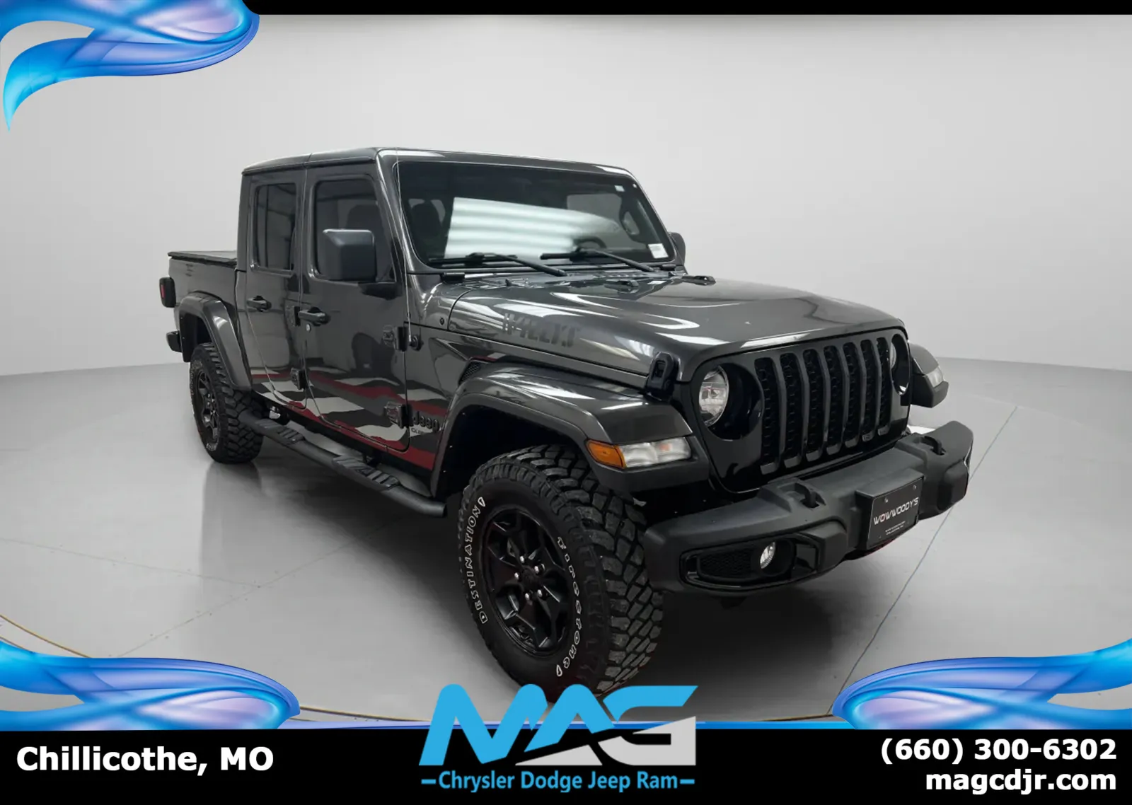 Gray 2022 Jeep Gladiator Willys for sale in Chillicothe, MO