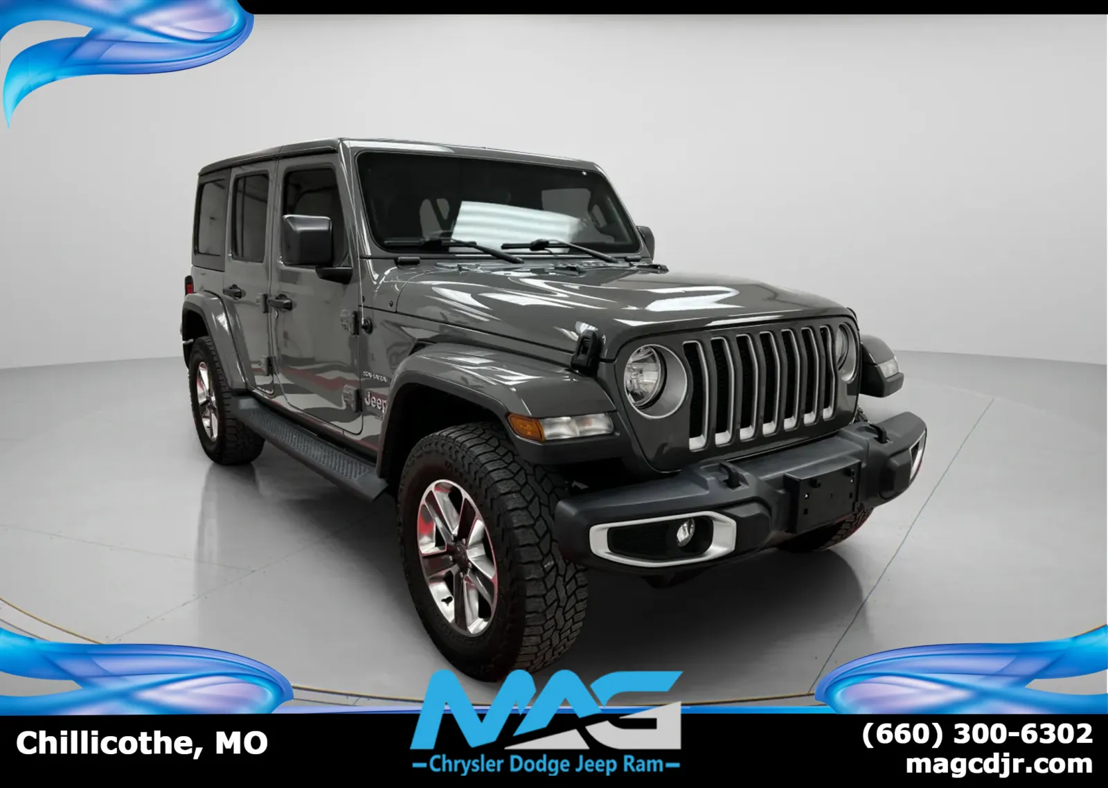 Gray 2019 Jeep Wrangler Unlimited Sahara for sale in Chillicothe, MO