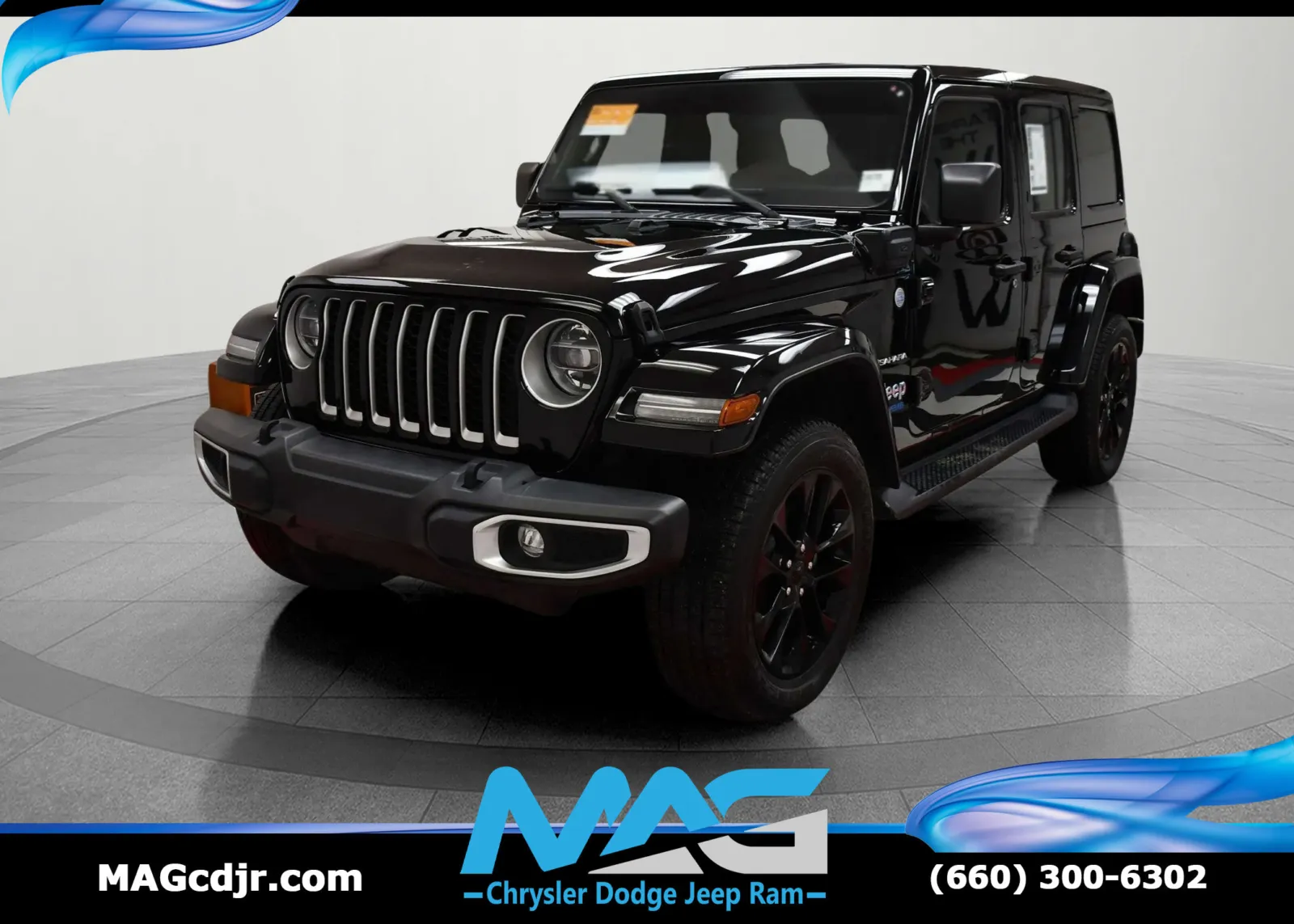 Black 2021 Jeep Wrangler 4xe Unlimited Sahara for sale in Chillicothe, MO